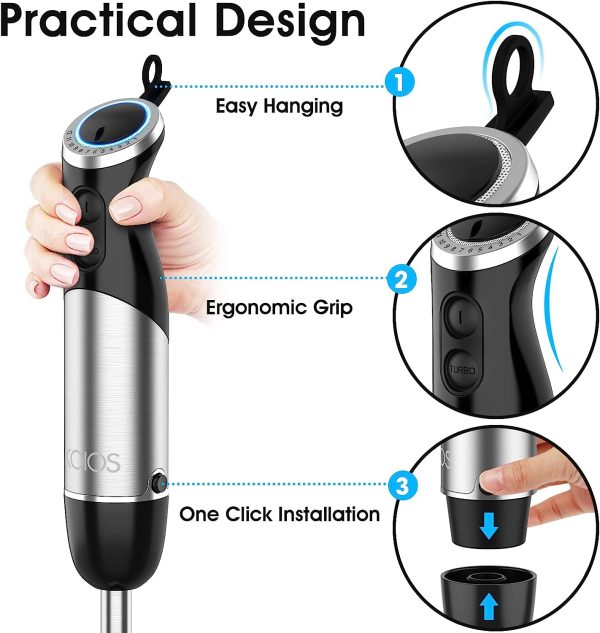 KOIOS Upgraded 1000W Immersion Blender Handheld