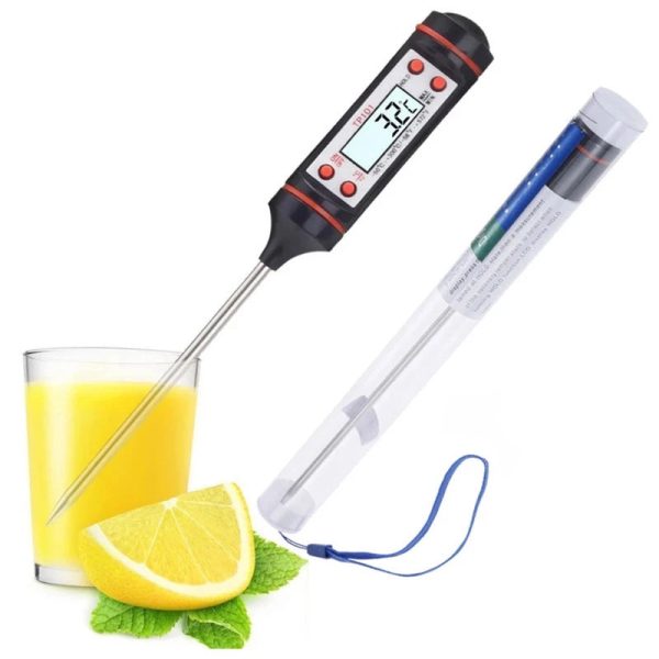 Multi-Use Kitchen BBQ Thermometer - Perfect for Meat, Water, Oil, Cake, Candy - Ideal for Grilling, Frying, Baking, Household Oven Use