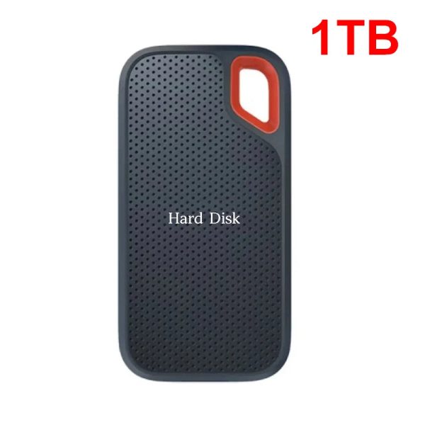 Portable E60 1TB 2TB 256TB USB 3.1 Mobile SSD External Hard Drive - Ideal Storage Solution for Laptop, PS5, and Mobile Devices - High-Performance HDD Storage Disk