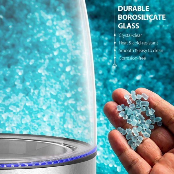 KOIOS CX-817 1.8L Electric Kettle, 1500W Glass Tea Kettle